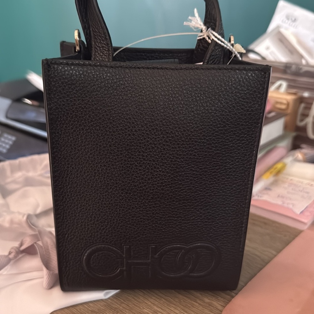 New with tags jimmy choo small tote bag with crossbody strap